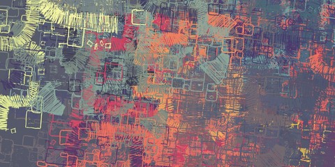 Abstract painting. Modern art. Digital brush.