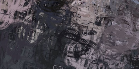 Modern art abstraction. Hand made painting.