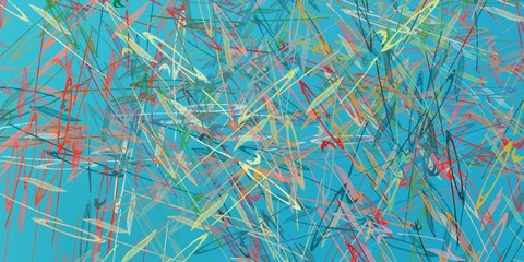 Abstract modern art. 2d illustration.