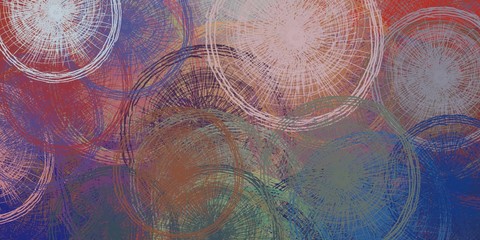 Abstract modern art. 2d illustration.