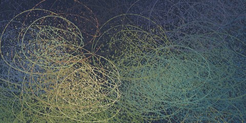 Abstract modern art. 2d illustration.