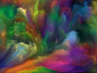 Foto op Plexiglas Mix van kleuren Innerlijk leven van achtergrond