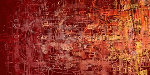 Abstract 2d illustration painting.