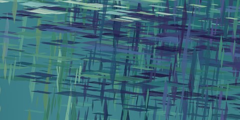 Abstract 2d illustration painting.