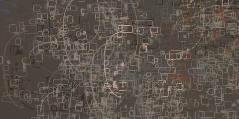 Abstract 2d illustration painting.