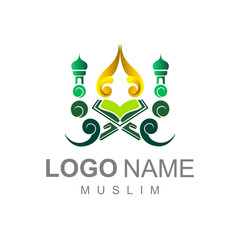 logo of the mosque and with a simple look and look luxurious, the logo is ready for use