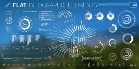 Corporate Infographic Vector Elements Collection