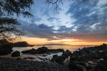 Sunset at Makena Bay, Maui, Hawaii, USA