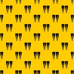 Flippers pattern seamless vector repeat geometric yellow for any design