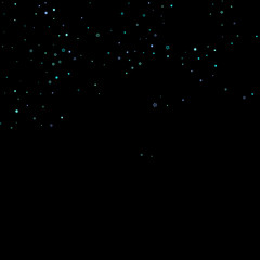 Blue, cyan, turquoise glitter stars, confetti.