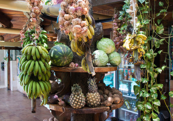 Fresh Fruit on Display at a restaurant in Cuba