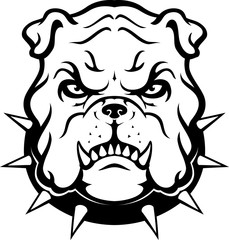 Bulldog Head, Displeased Mascot Animal