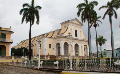 Spanish colonial church in Trinidad, Cuba