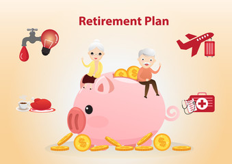 Retirement plan concept.