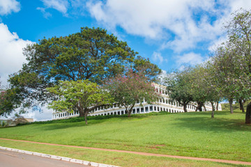 A view of TCU Building in Brasilia, Brazil.