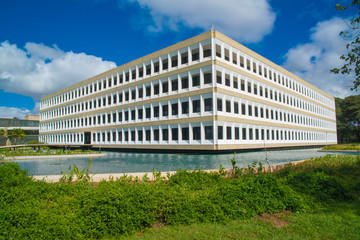 A view of TCU Building in Brasilia, Brazil.