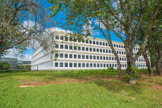 A view of TCU Building in Brasilia, Brazil.