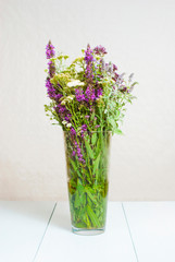 summertime wildflowers in vase