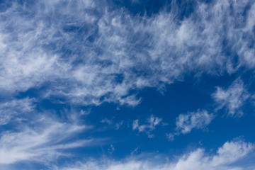 blue sky with white clouds