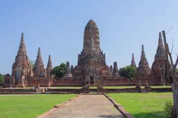 Obraz premium Thailand ancient temple in Ayutthaya