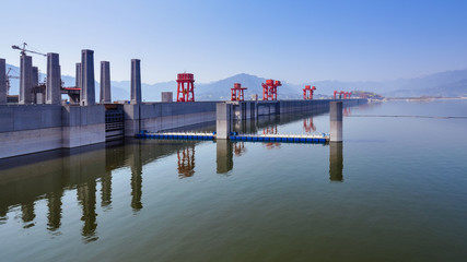 Three Gorges Dam, Reservoir Side - Sandouping, Yichang, Hubei, China