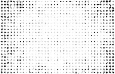 Abstract halftone wave dotted background. Monochrome texture of dots for printing