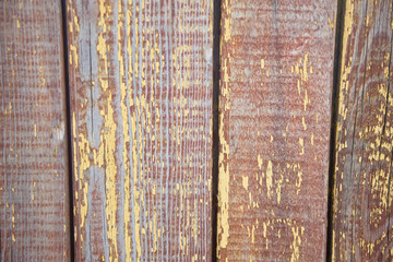 Old retro planked wood board. Wooden background texture.