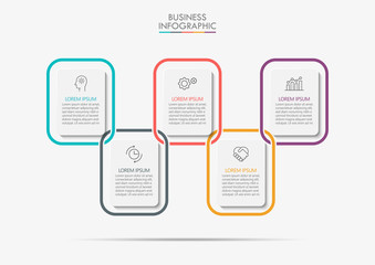 Business data visualization. timeline infographic icons designed for abstract background template milestone element modern diagram process technology digital marketing data presentation chart Vector