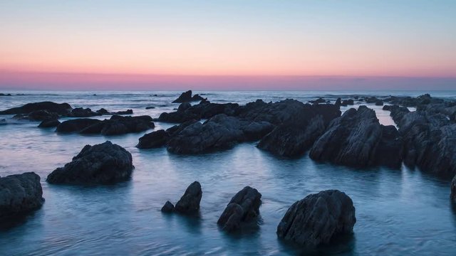 富士山の日没 タイムラプス 箱根 大観山 芦ノ湖 fix