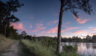Beautiful River Sunset