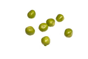 peas isolated on white background