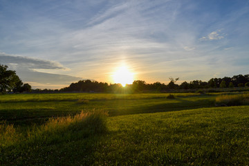 Obraz premium Sunset from Benjamin Rush State Park