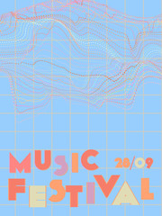 Music festival cover background.