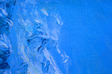 Abstract modern painting. Painting painted with a palette knife on canvas with oil paints in a large stroke.
