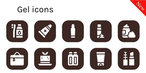 gel icon set