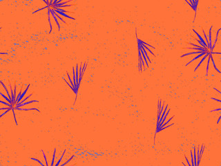 Fototapeta na wymiar Orange exotic pattern.