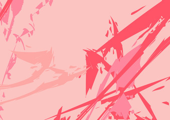 Modern art. Colorful contemporary artwork. Color geometric strokes.