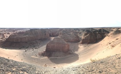 Gobi desert canyon