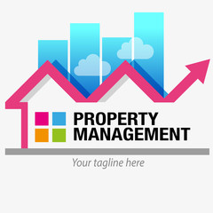 Vector abstract, Property management symbol