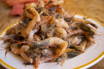 sicilian scampi of Mazzara del Vallo