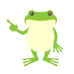 かえるキャラクター指さし