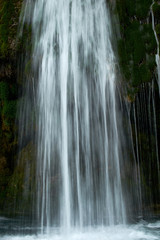 Obraz premium River Abasha Waterfall Natural Monument.Falling waterfall.Photographed in Georgia for a long time.