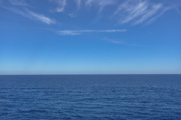 Beautiful sea and cloudy sky