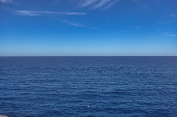 Beautiful sea and cloudy sky