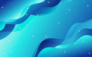 Elegant Colorful Complex Wave and circle stars or snowflake abstract background