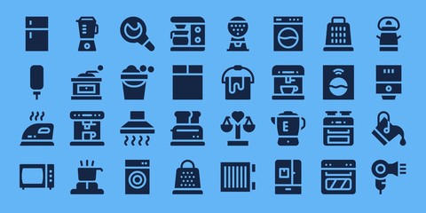appliance icon set