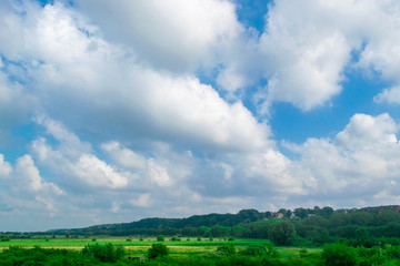 Typical Dutch polder landscape