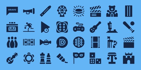 play icon set