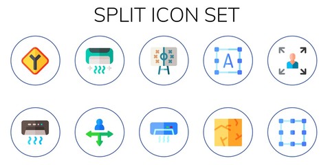 split icon set
