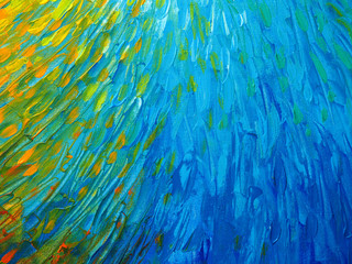 hand draw colorful oil paint abstract background and texture.
